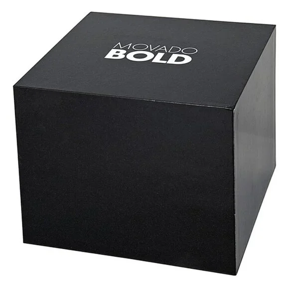 NWT Authentic Movado Bold Silver Dial Yellow Gold PVD Women's Watch - Picture 4 of 4